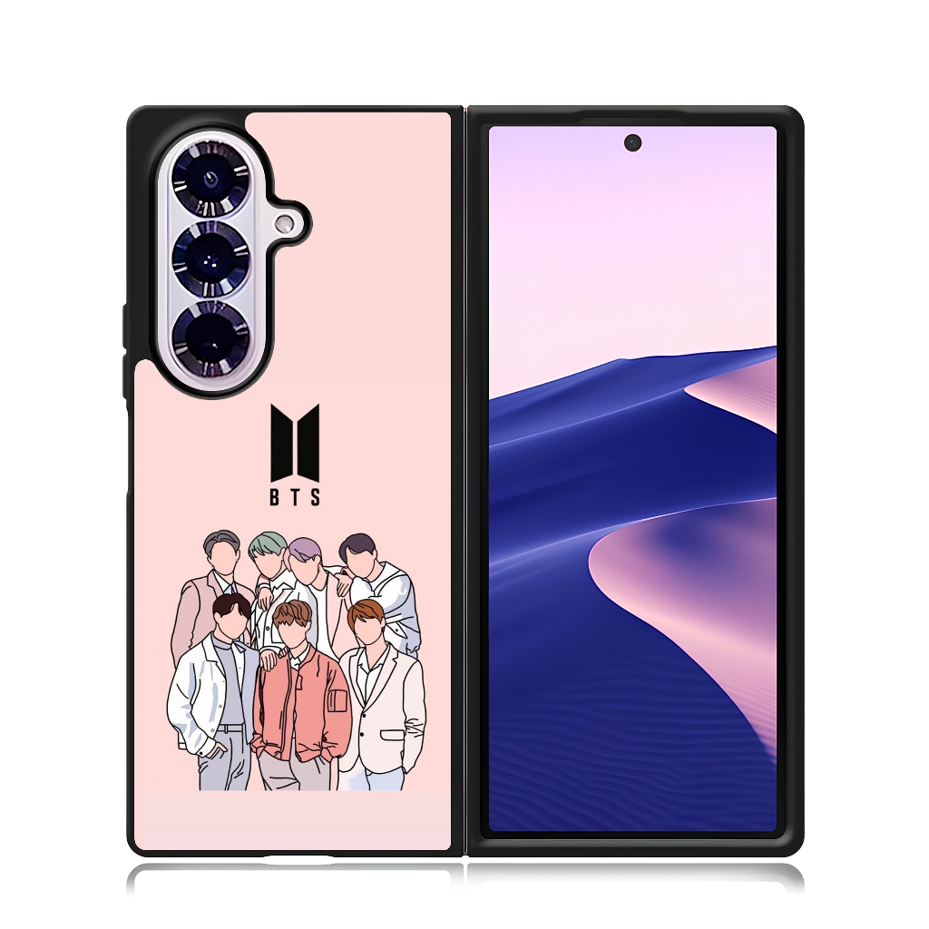 Phone Case Samsung Z Flip Fold 7 6 5 4 3 Phone Custom BTS band