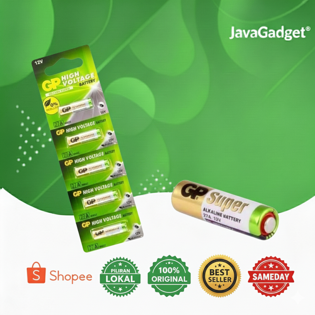 GP Ultra 27A MN27 Baterai Remote Mobil 12V Alkaline No Mercury Satuan