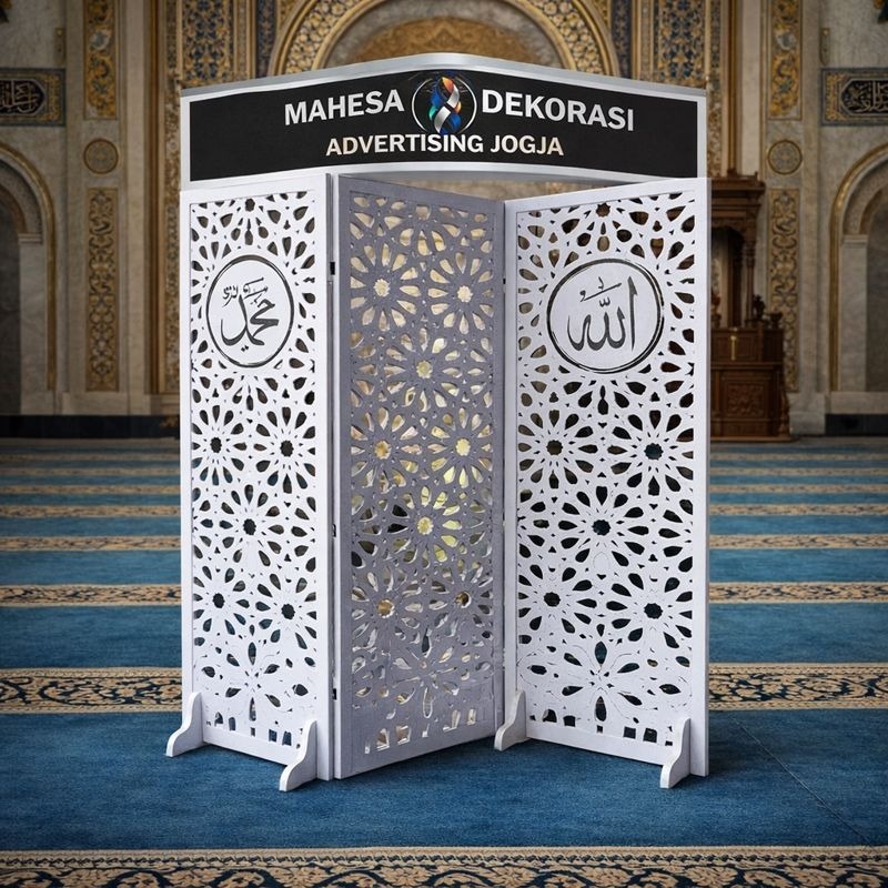 PARTISI PENYEKAT/ SEKAT RUANGAN / PARTISI MUSHOLA / PEMBATAS RUANGAN / SKETSEL MASJID