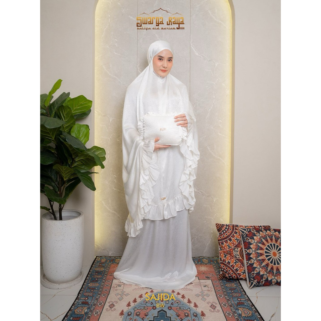 Mukena Sajida Set Mukena + Pouch Swarga Rata Zalifa New Collection