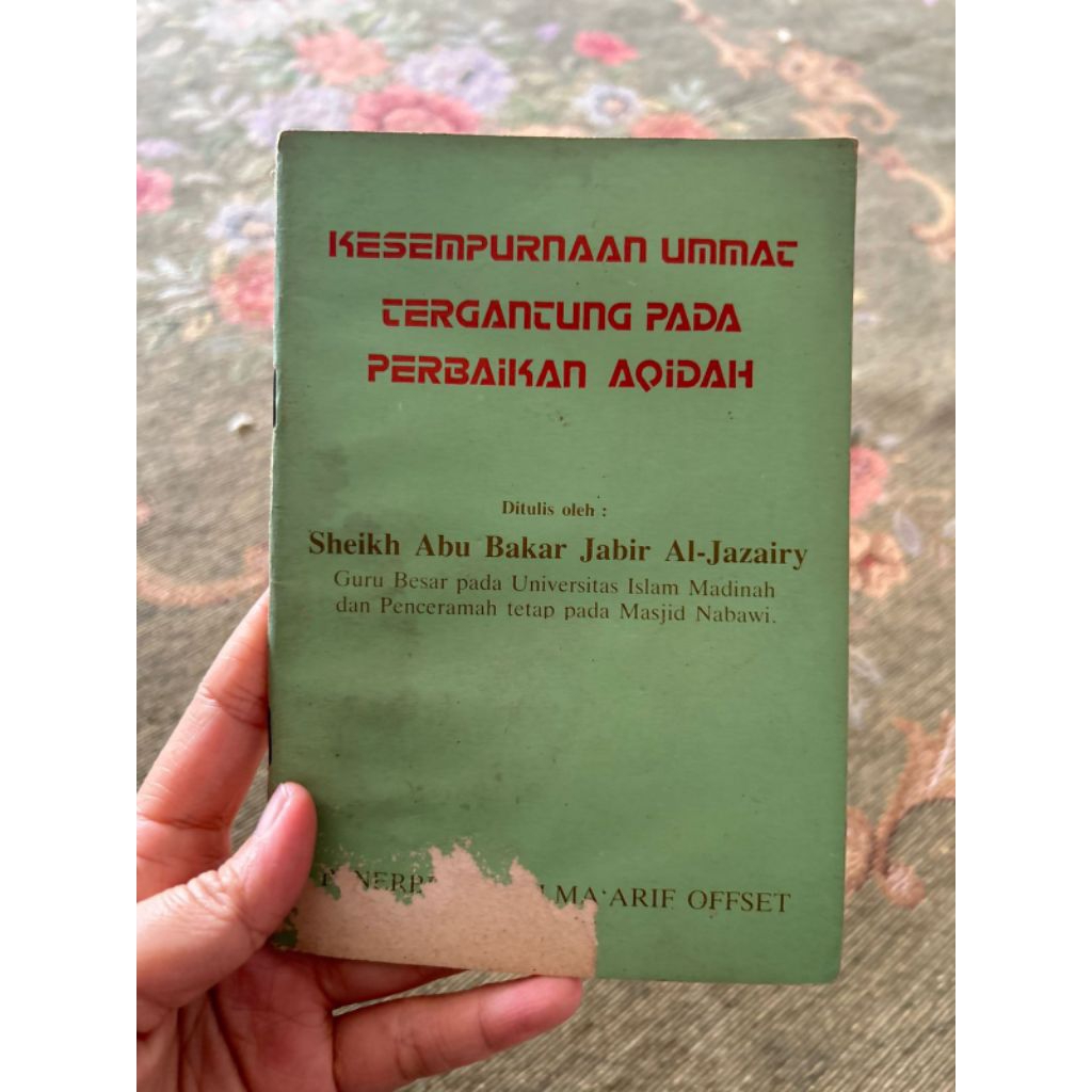 Buku KESEMPURNAAN UMMAT TERGANTUNG PADA PERBAIKAN AQIDAH
