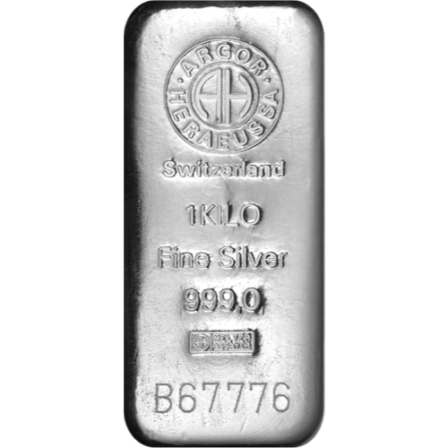 Heraeus swiss/switzerland Silver Bar Perak Batangan 99.99% 1000 Gram 1Kg | BERSERTIFIKAT