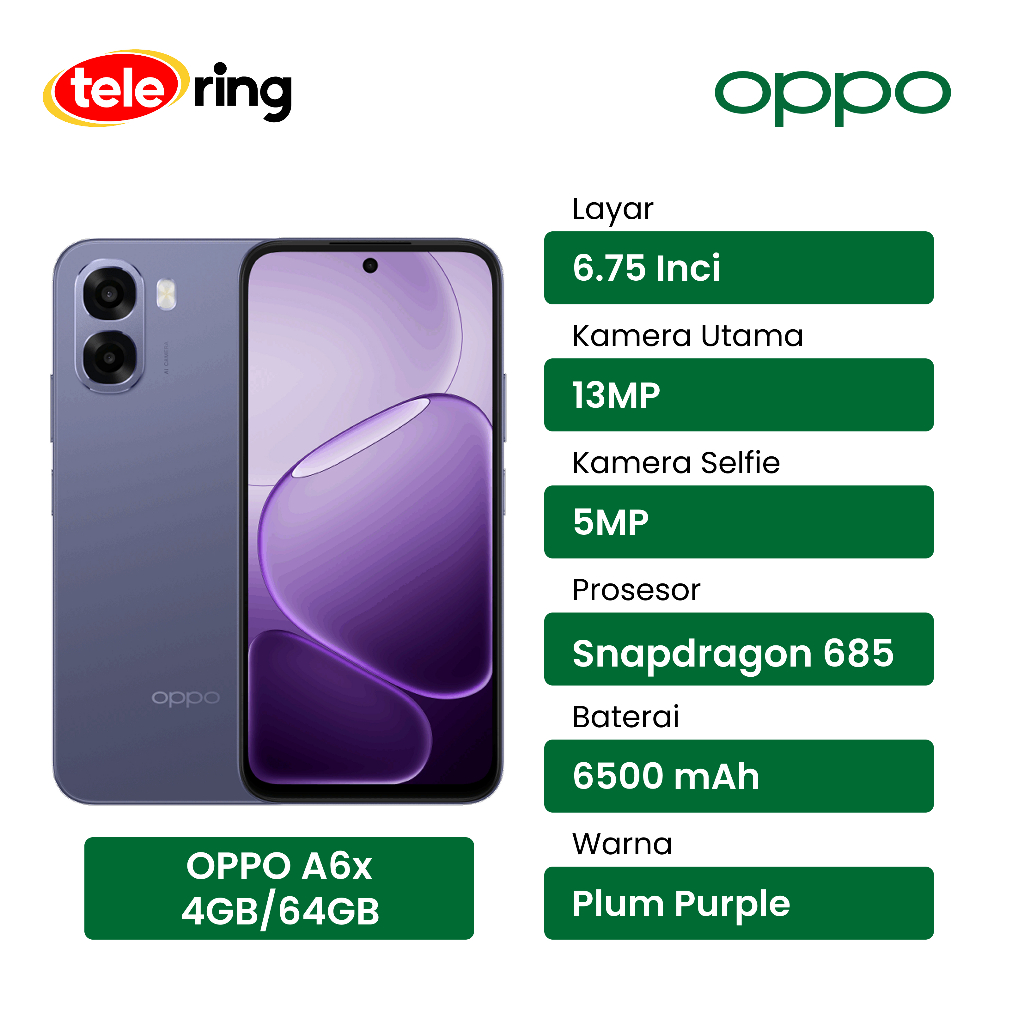 Handphone Oppo A6x 4/64GB