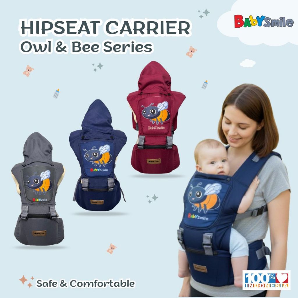 GENDONGAN HIPSEAT BABY SMILE //OWL//BEE BABY BOOM PENGUIN series