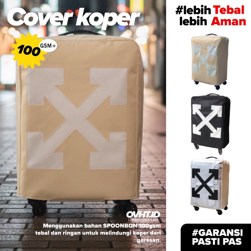 OVHT.ID Sarung koper cover koper off_white x