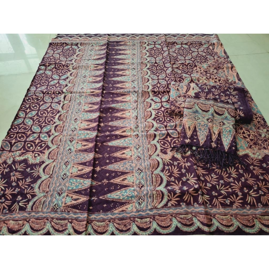 KAIN BATIK DOBY SARIMBIT CIREBON TRUSMI BATIK FARIZA DOBI CAP TULIS COUPLE SARUNG SELENDANG KEMEJA