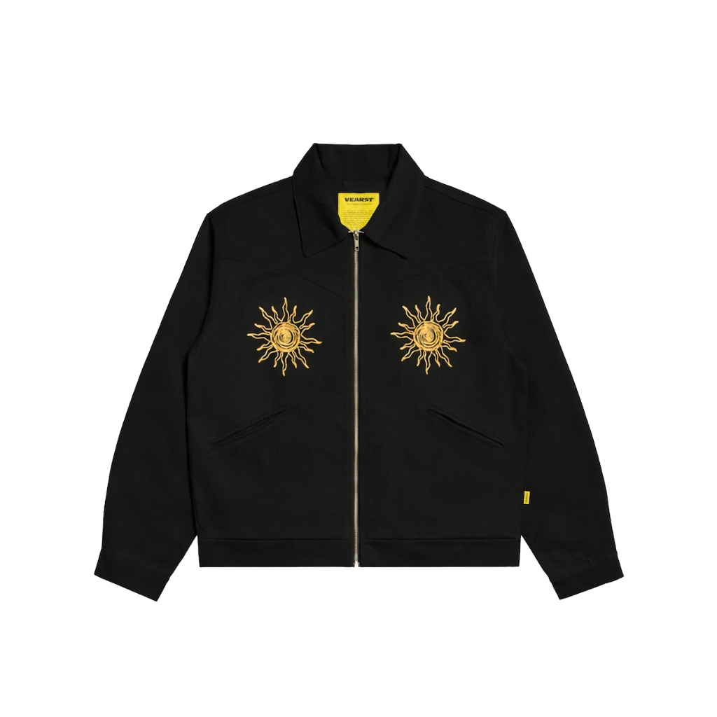 Vearst Work Jacket Deco Black Embroidered
