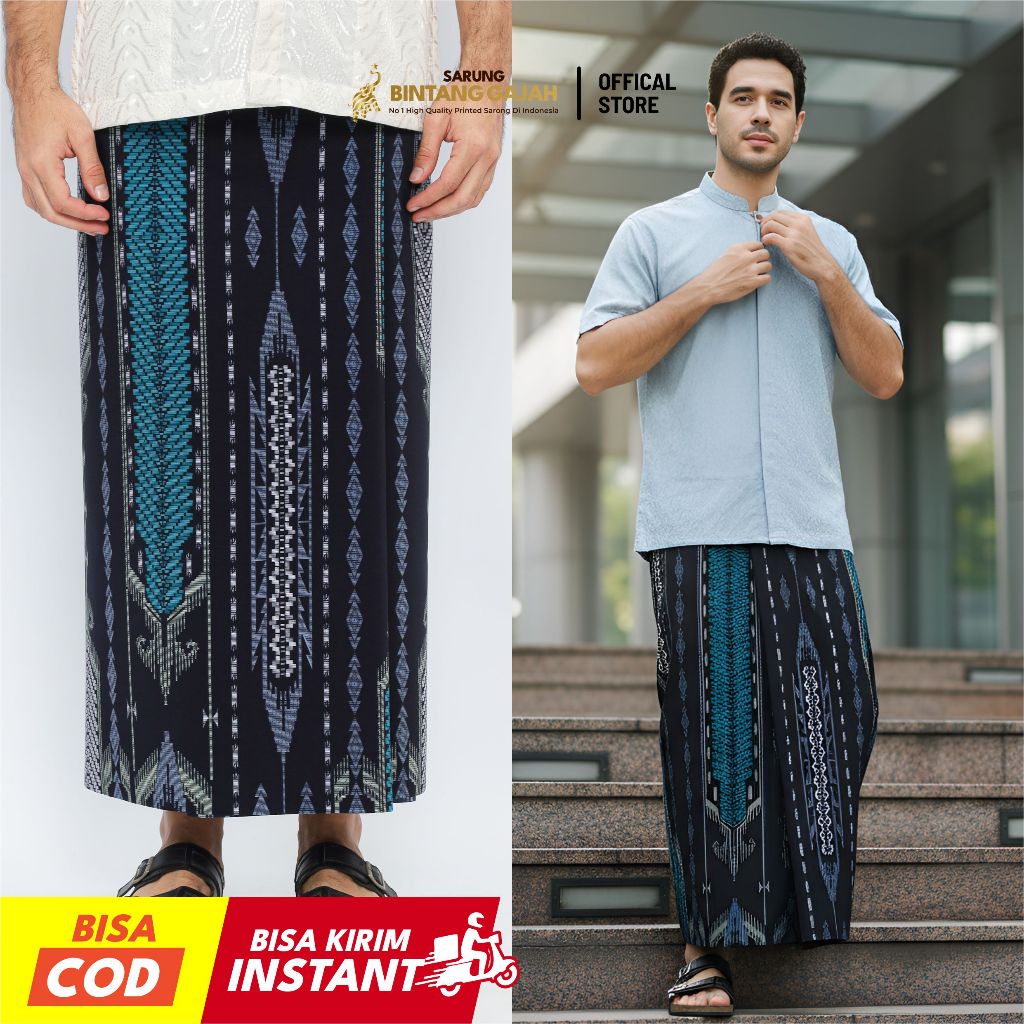 Sarung Bintang Gajah Onta Legenda WS 7482 JATYA Motif Garis Etnik Modern