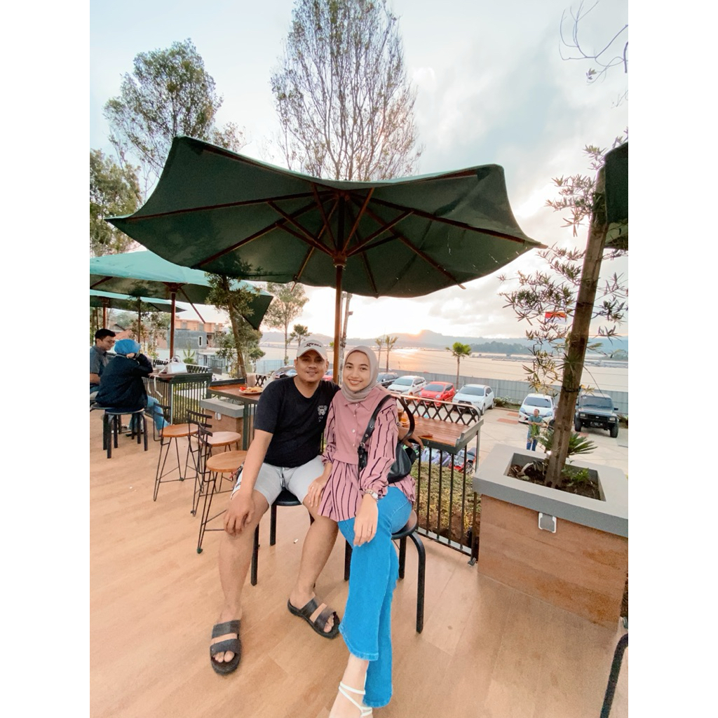 [ PRELOVED ] Preloved Pribadi , Atasan Wanita , Blouse , Baju Cewe , Kemeja , Stripe , Busui , Baju 