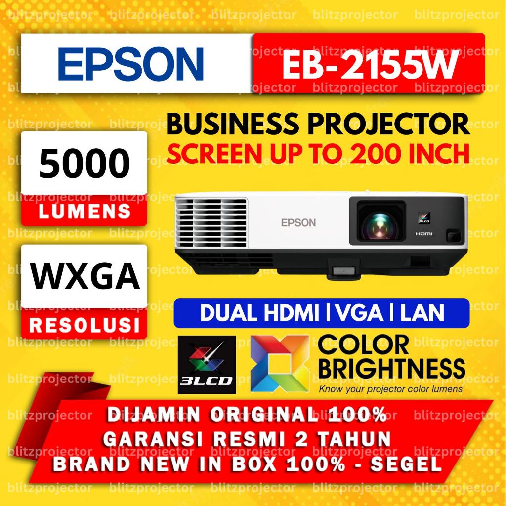 Epson Proyektor EB-2155W EB2155W WXGA 5000 Lumen Dual HDMI VGA LAN Garansi Resmi 2 Tahun Original 10