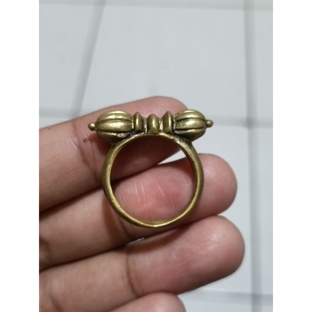 Cincin Tembaga Vajra Blessed Tibet Vintage Classic Jadul Lawas Kuno