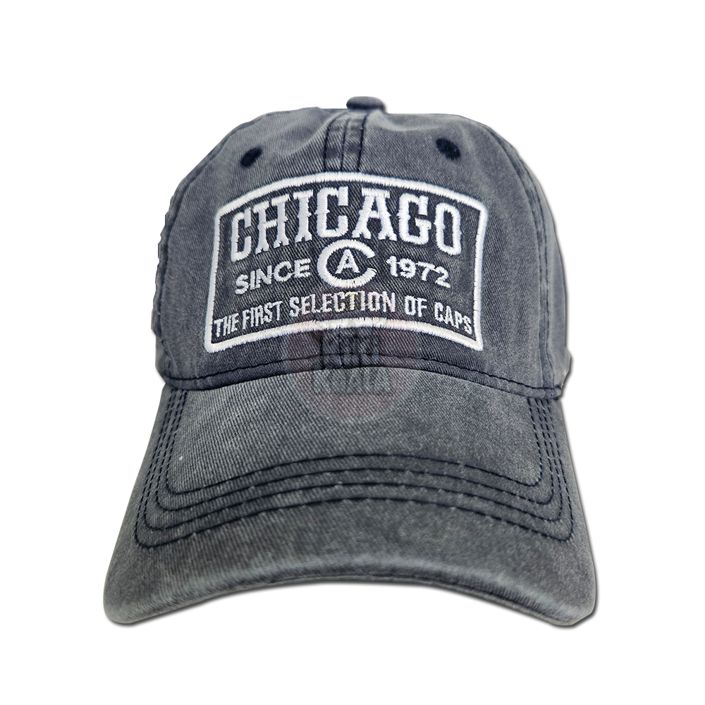 Topi Baseball Chicago 1972 Vintage Bordir Patch Premium