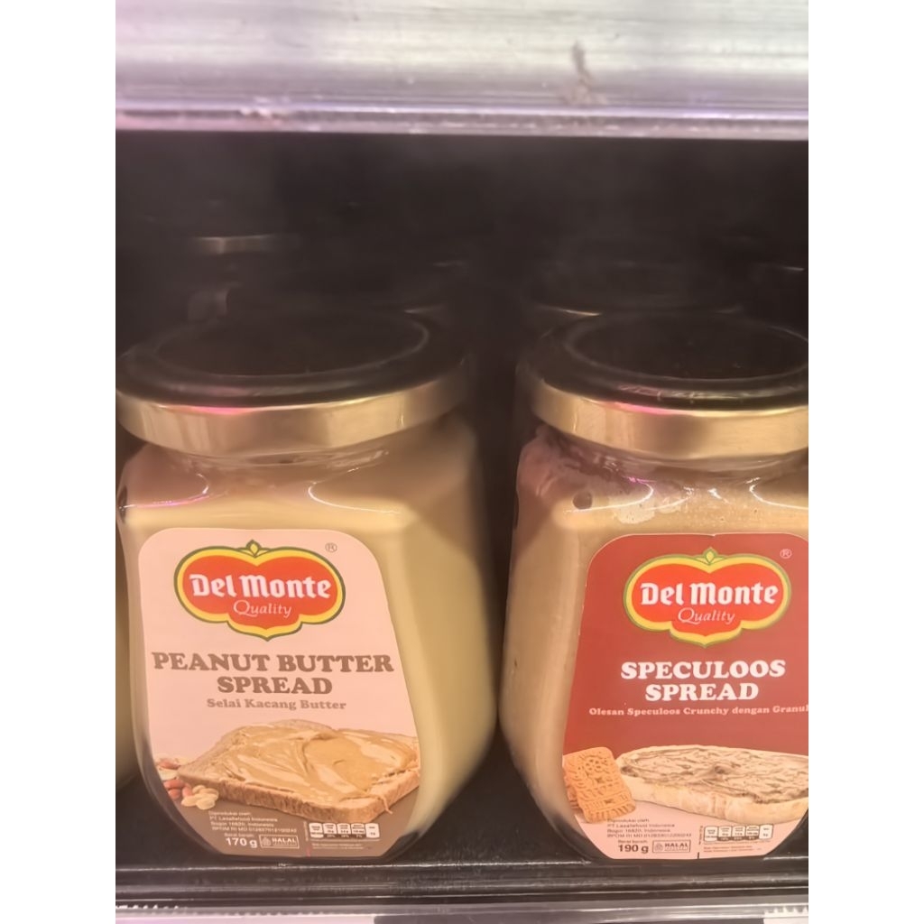 DELMONTE SPECULOOS SPREAD. DELMONTE MILK MARIE SPREAD. DELMONTE PEANUT BUTTER SPREAD. SELAI DELMONTE