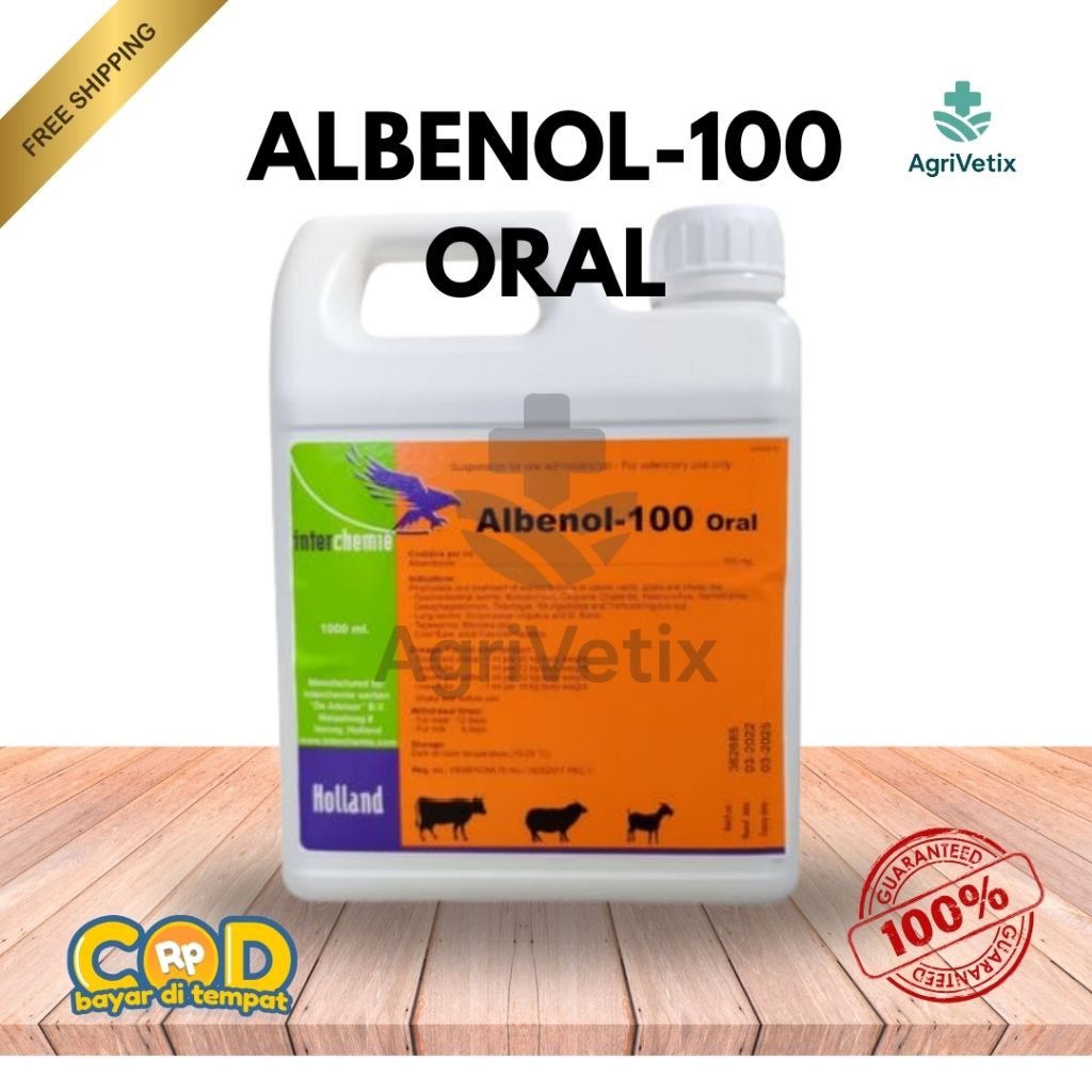 AGRIVITEX - Albenol 100 Oral Albenol ORAL  1 liter - Obat Ternak