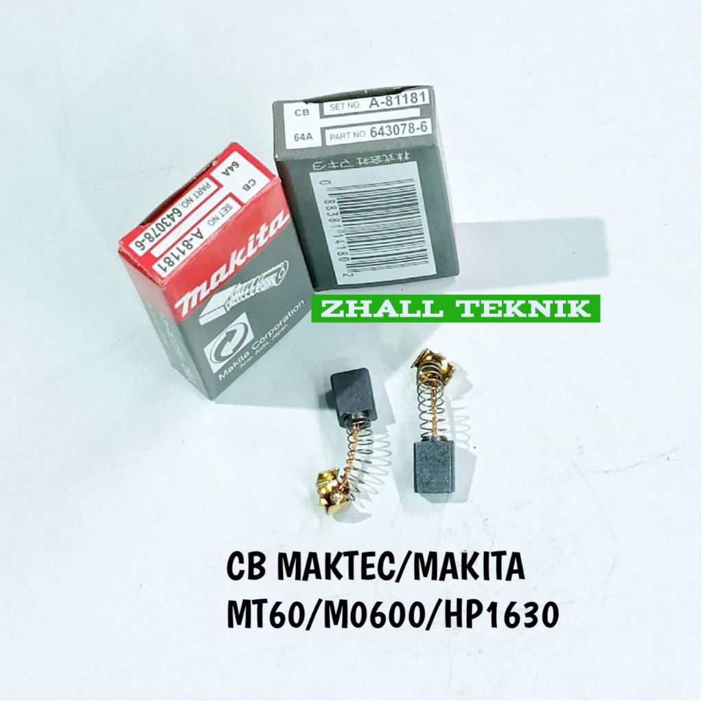 Arang Makita untuk mesin bor HP 1630 bor 13mm carbon brush