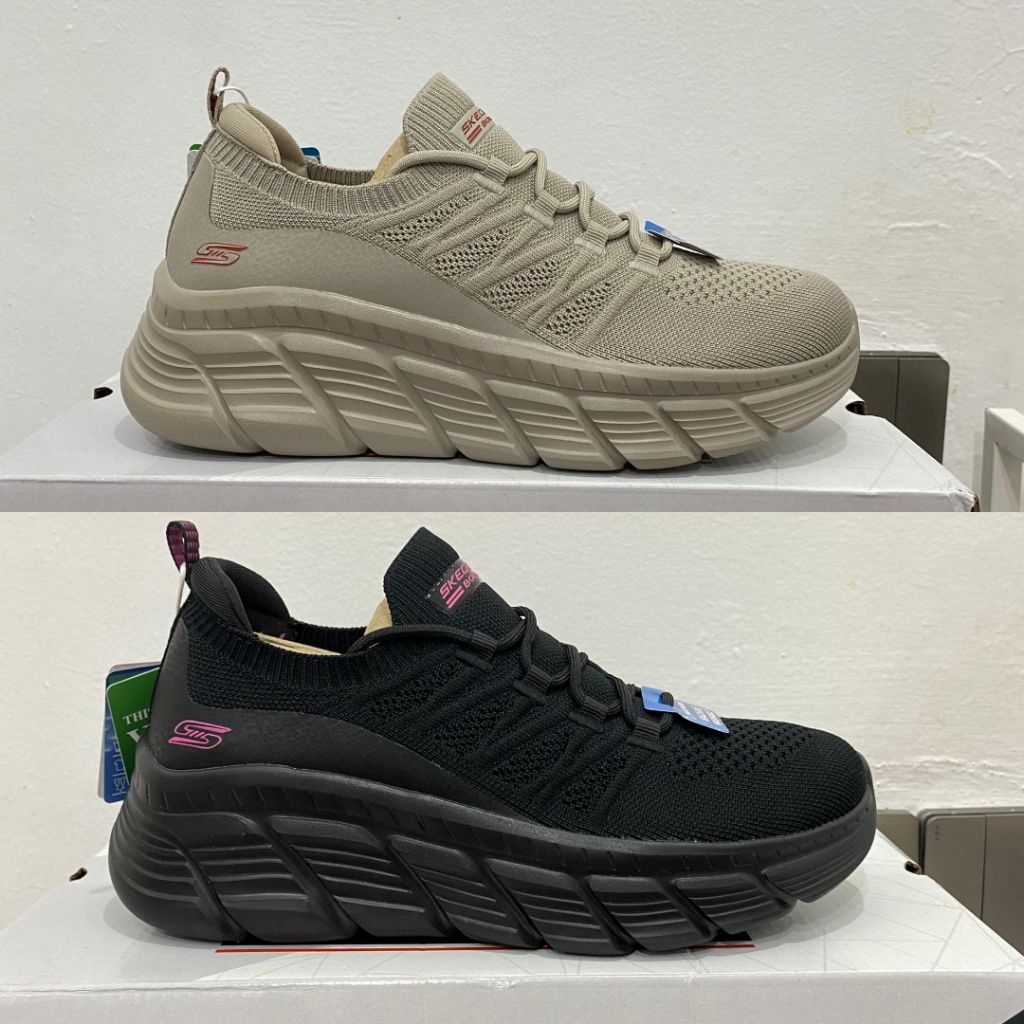 SKECHERS BOBS B FLEX HI WOMEN'S SNEAKERS - BLACK