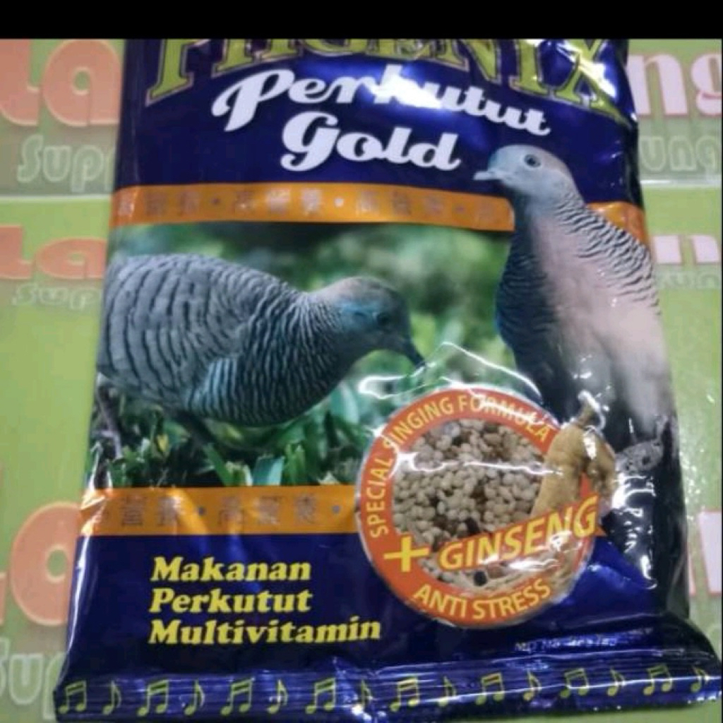 grosir  10 saset ponik gold makanan burung phoenix perkutut gold lampam id