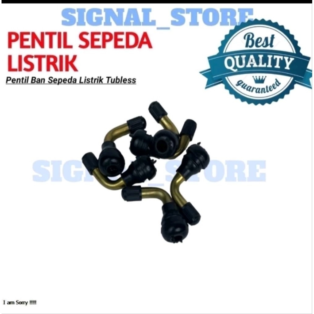 Pentil ban Tubles bengkok sepeda listrik Selis dop tubless pentil ban sepeda listrik outdoor