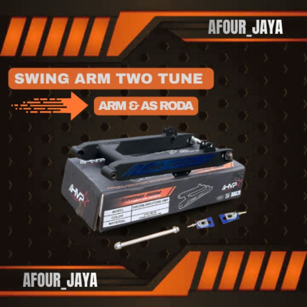 SWING ARM BEBEK SUPRA REVO, ARM RBT TWO TONE LIST CNC, SWING ARM JUPITER