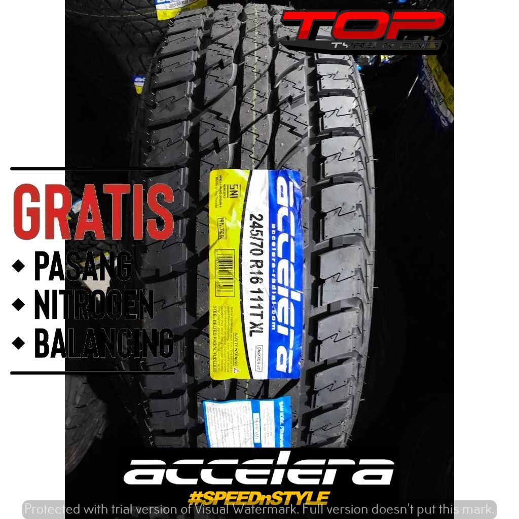 Ban Mobil Tubles Semi Offroad Accelera Omikron AT 245 70 R16