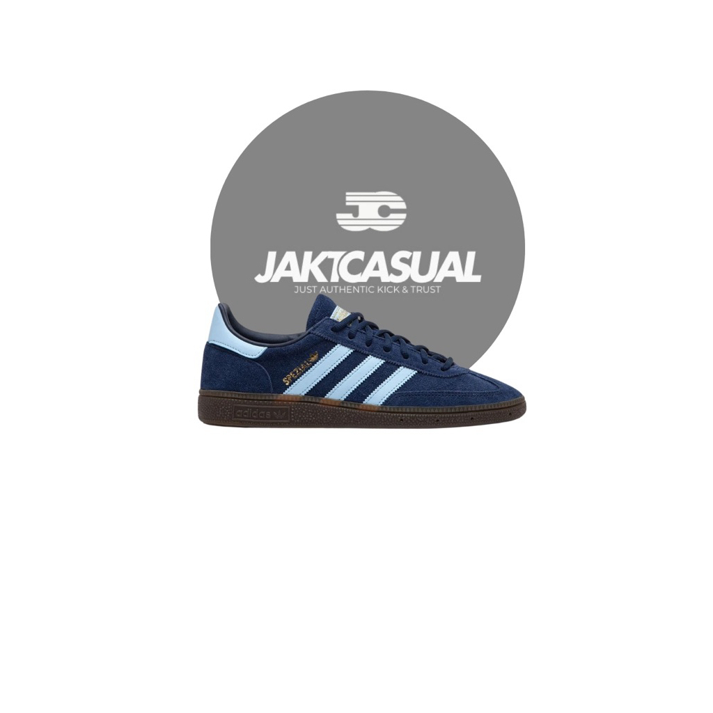 Sepatu Casual Adidas Handball Spezial Argent / Navy Blue