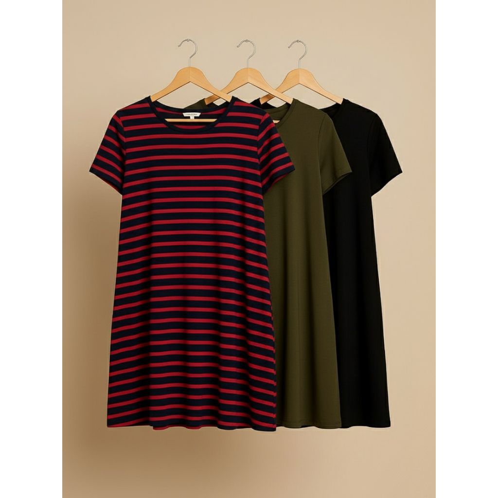 HOME DRESS BIGSIZE AMAZON ESSENTIALS (LD 110-130 BELUM MELAR)