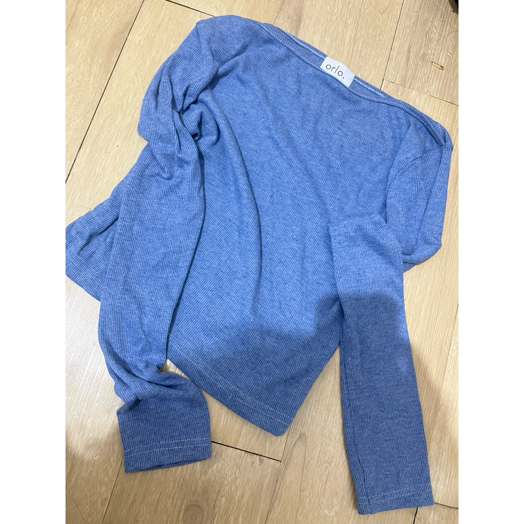 orlo orlo blue top long sleeve top