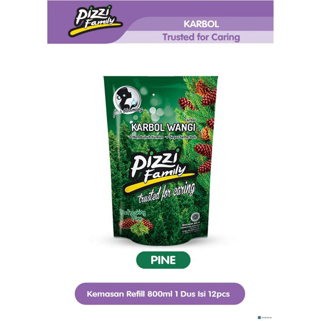 Karbol wangi pizzi family 800 litter