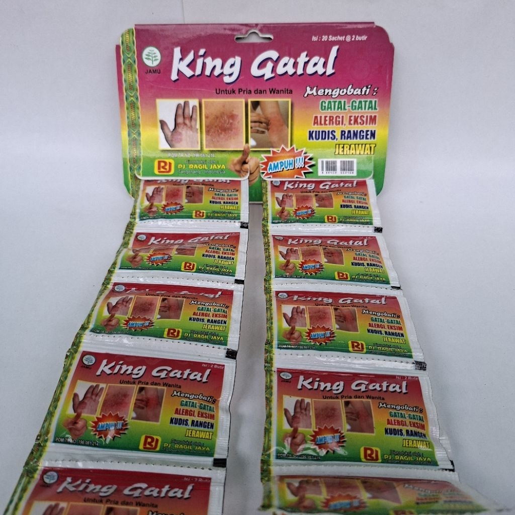 King Gatal Tablet Untuk Gatal dan Eksim Original