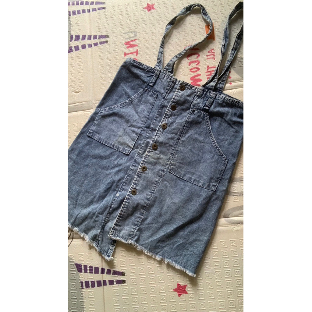 preloved overall / rok jeans