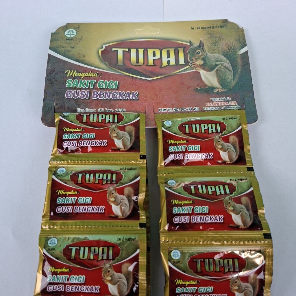 Kapsul Sakit Gigi dan Gusi Bengkak Cap Tupai Original