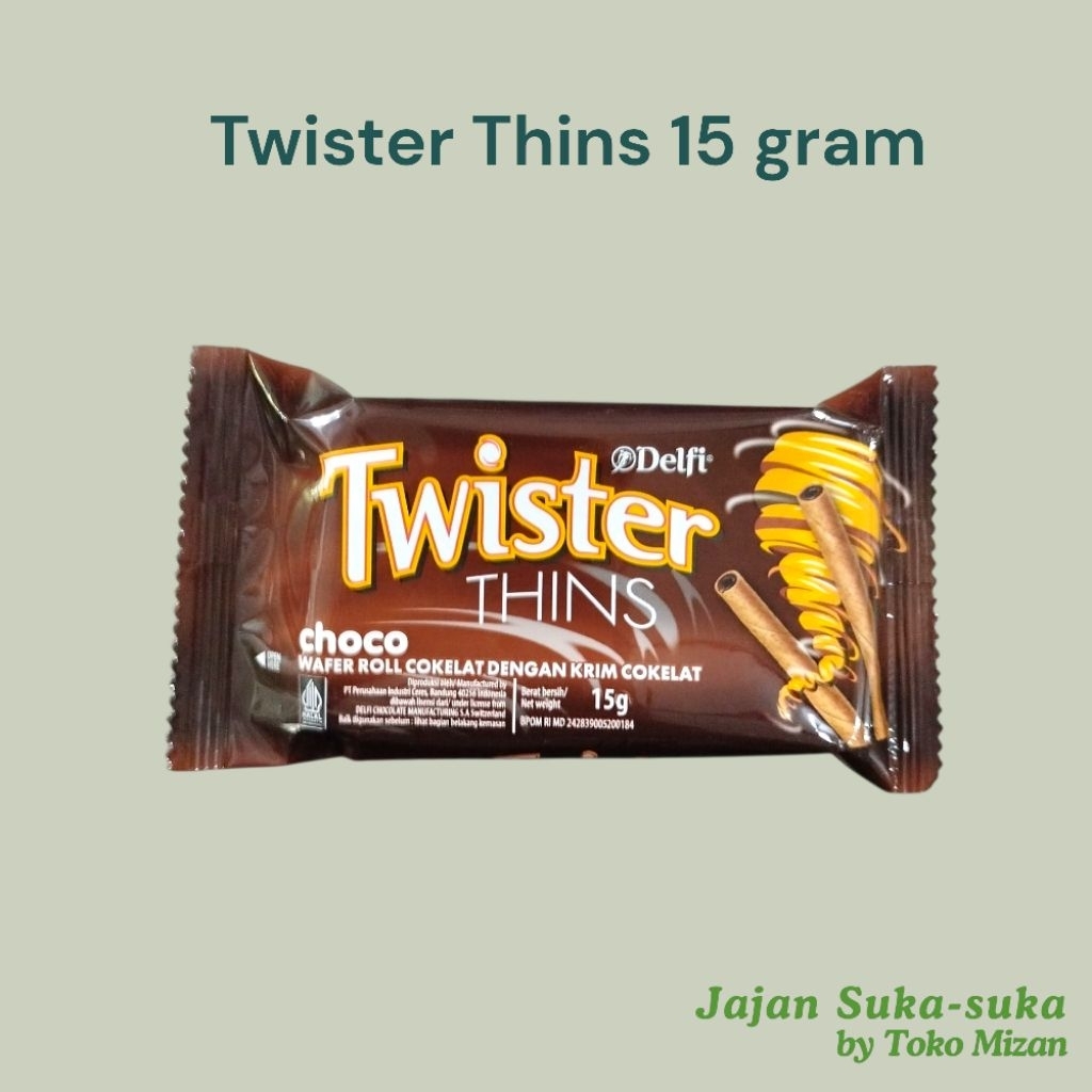 Twister Thins Choco Cokelat 15 gram