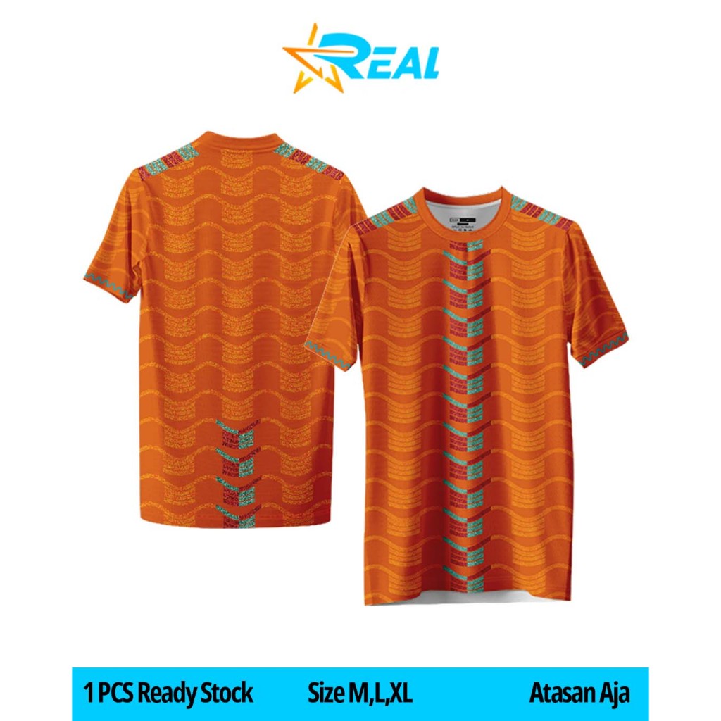 JERSEY SATUAN FULL PRINTING WARNA ORANGE
