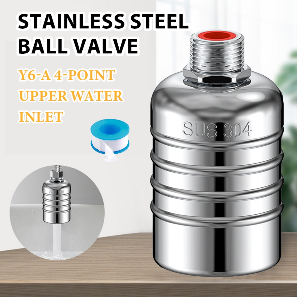 [Ready] (Free perekat)  4‘’ Katup Apung Katup Kontrol Level Air Otomatis Pelampung Otomatis  Kran St