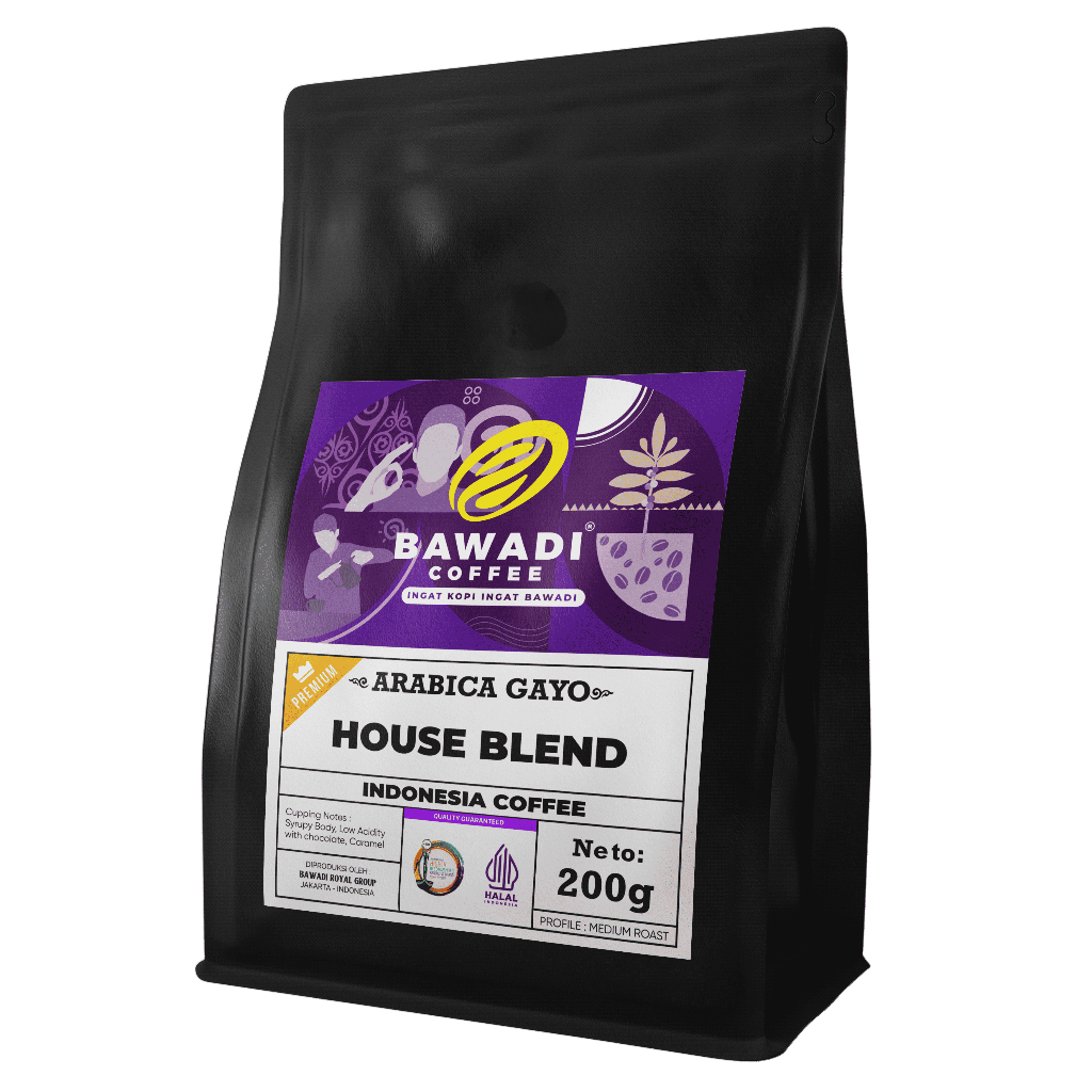 Coffee House Blend 200gr - Bawadi Coffee - Kopi Gayo Premium - Kopi Aceh - Kopi Blend - kopi house b