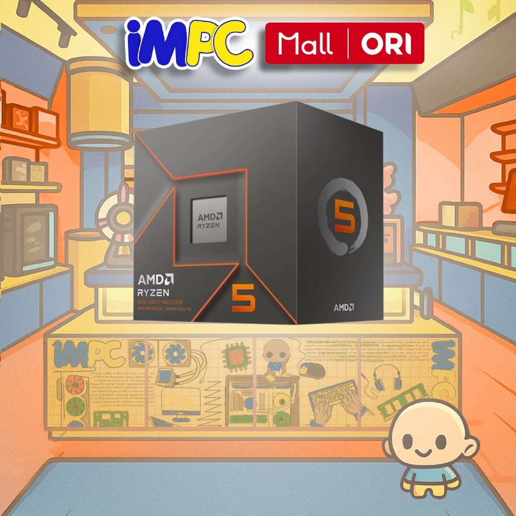 AMD Ryzen 5 8600G Processor - TRAY TANPA FAN