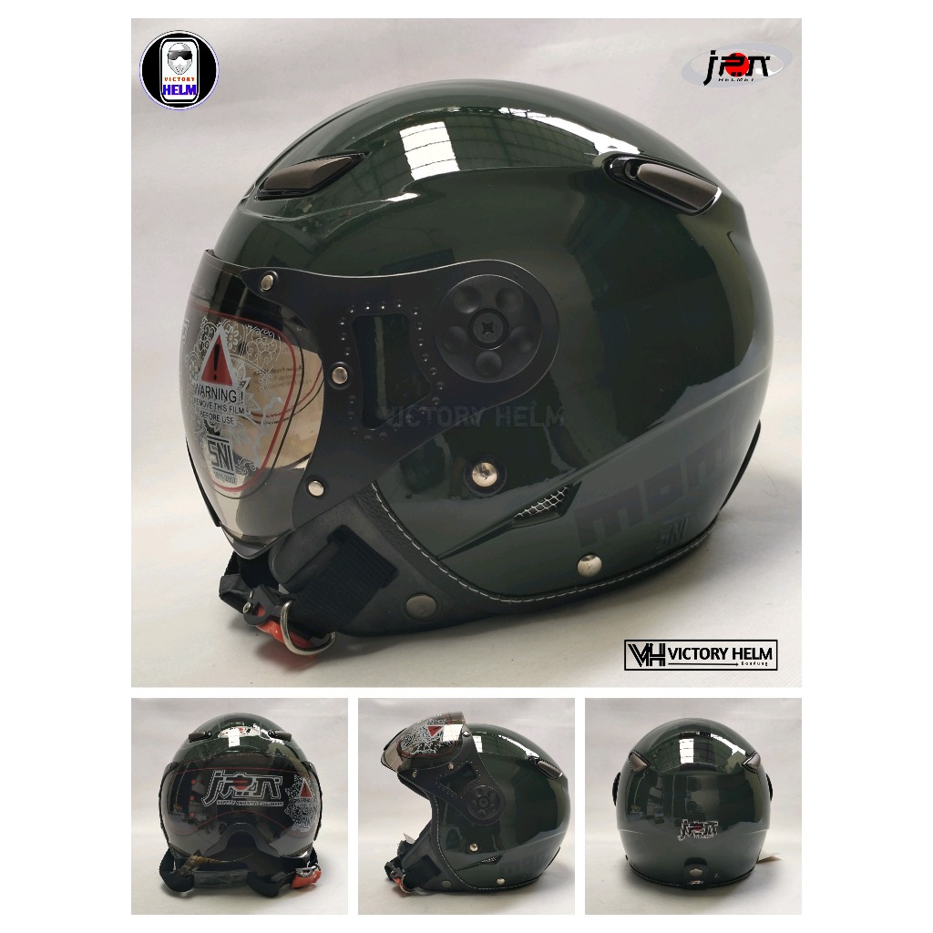 Helm Jpn Momo Kaca Pilot Army New