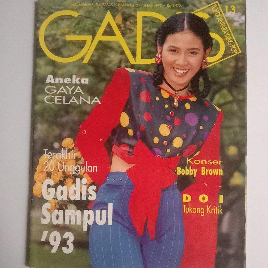 Majalah Gadis Tahun 1993 Cover Cantik Siti Rahmayanti (Gadsam'90)