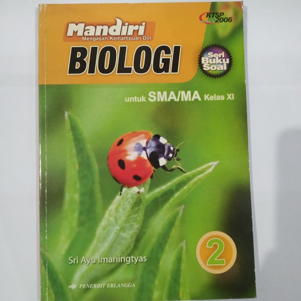 Buku Obral stok lama MANDIRI Mengasah Kemampuan Diri BIOLOGI jilid 2 untuk SMA/MA kelas XI (seri  bu