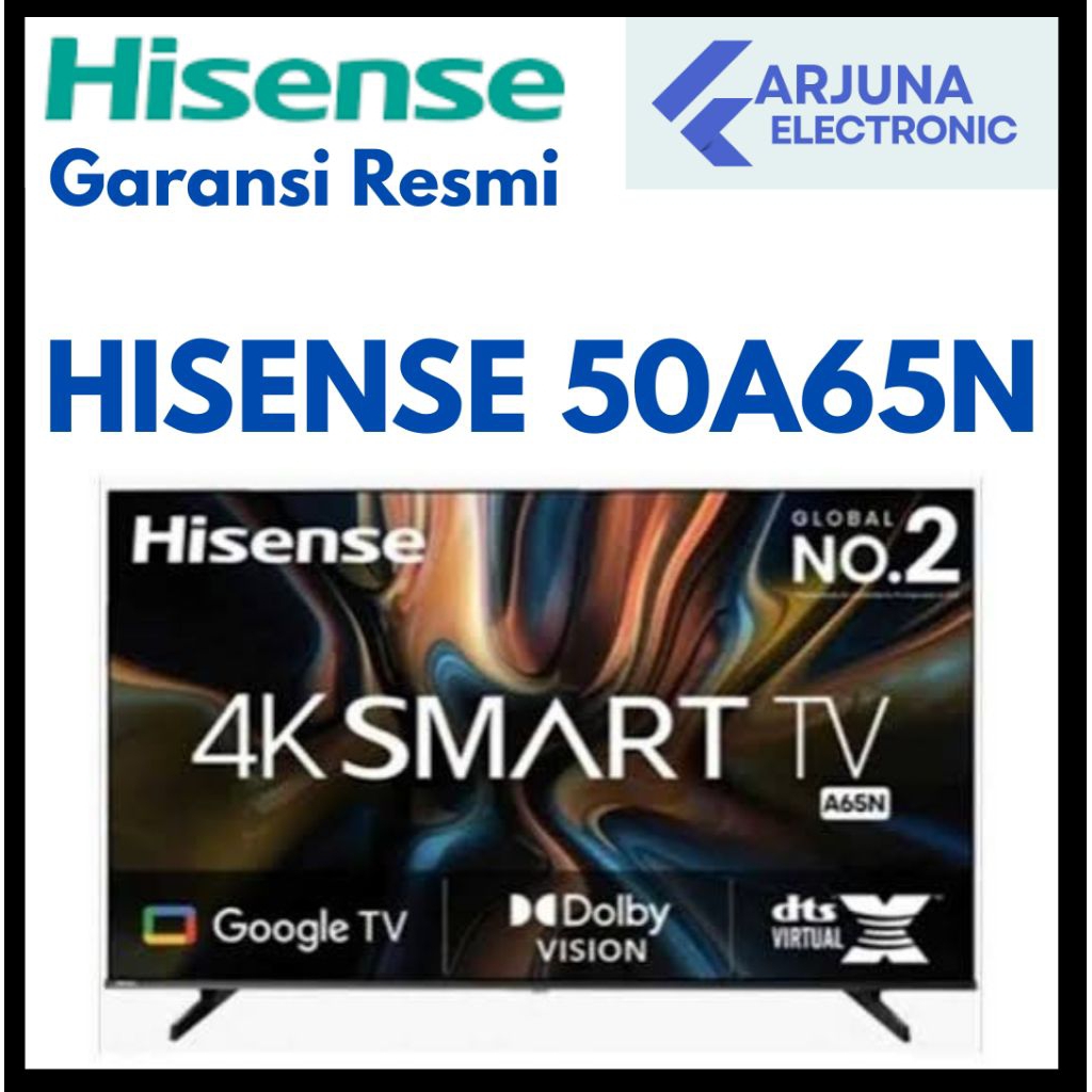 HISENSE 50A65N 4K GOOGLE TV 50 Inch