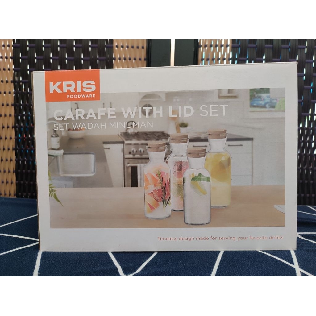 Carafe With Lid Set (Set Wadah Minuman)