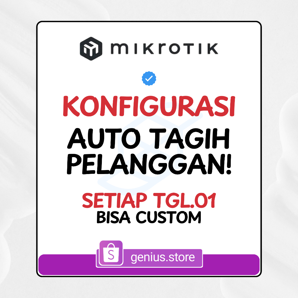 Konfigurasi Mikrotik Auto Tagih Pelanggan Via WhatsApp Setiap Tanggal 01