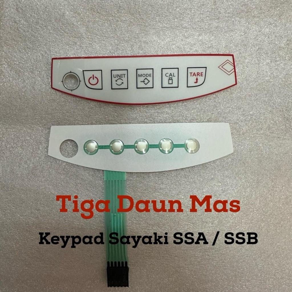 Keypad Timbangan Sayaki SSA SSB Keypad Timbangan Emas Sayaki SSA SSB