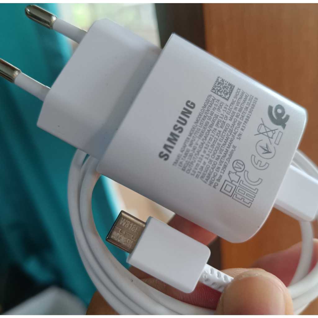 CHARGER SAMSUNG A72 ORIGINAL COPOTAN BAWAAN HP 25 WATT SUPER FAST CHARGING