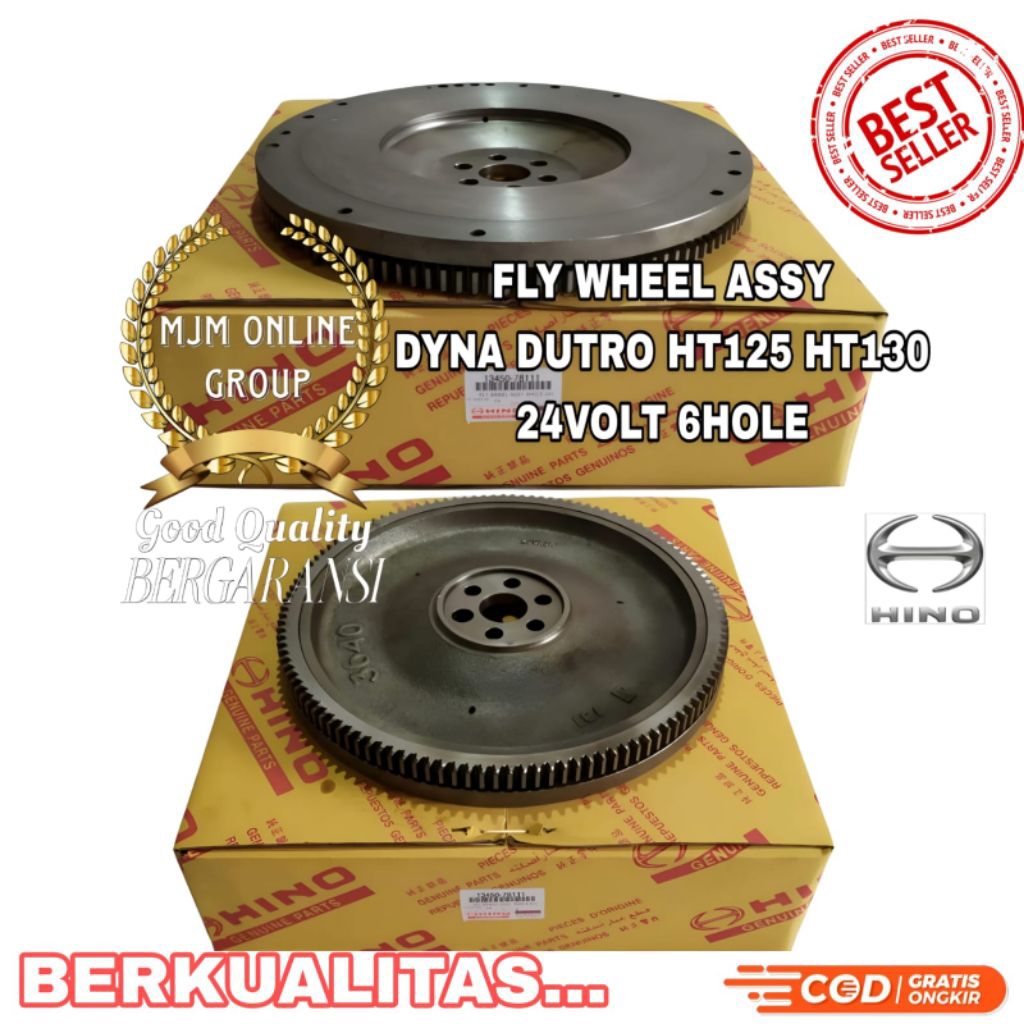 FLY WHEEL - RODA GILA DYNA DUTRO HT130 130HT ORIGINAL (6LOBANG) 24VOLT