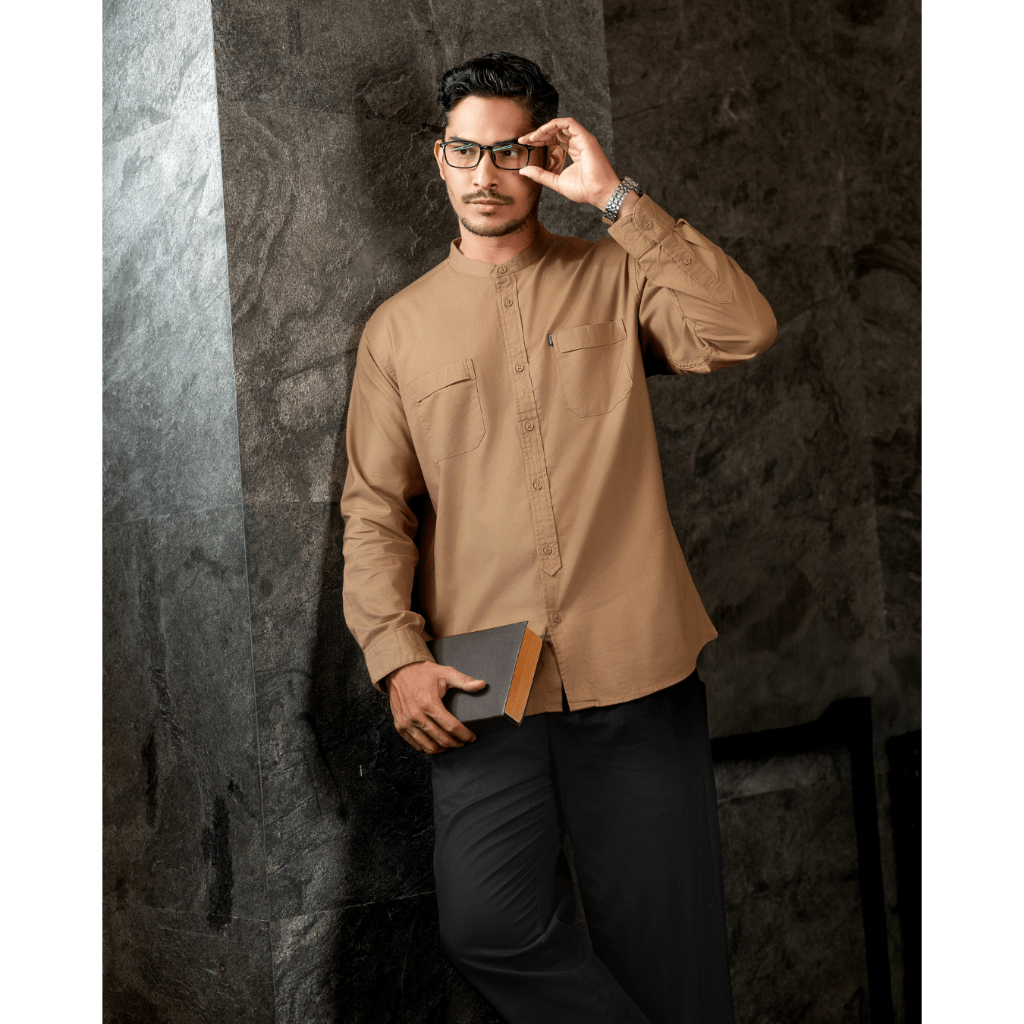 AS SAFWA Baju Kemeja Koko Kemko Km81 L/S - AMAAR Lengan Panjang