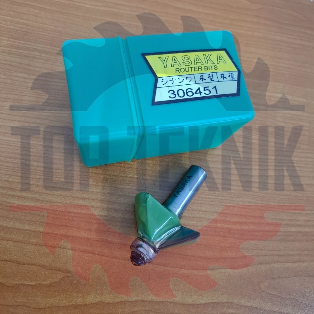 Yasaka router bit 306451 45° chamfer bits as 1/2"