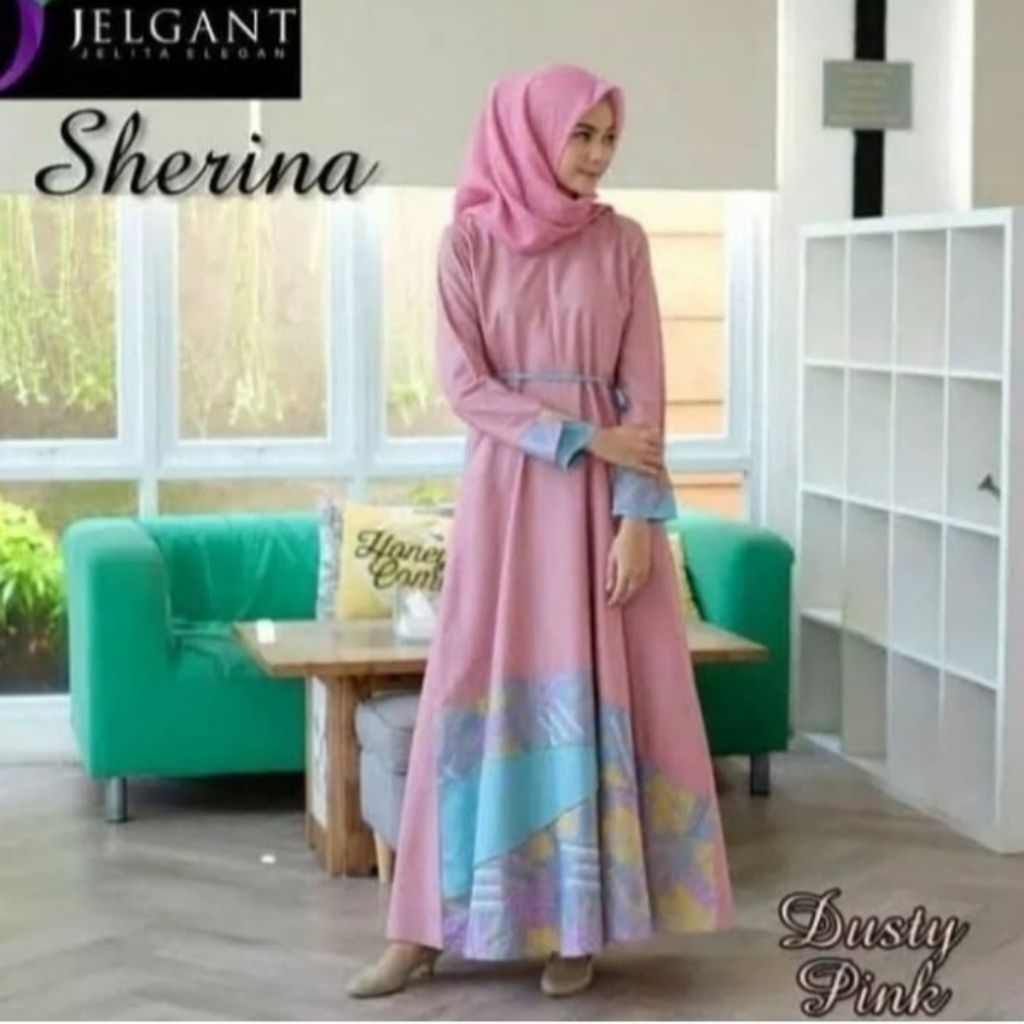buy 1 get 1 jelita gamis muslimah jelgant dress gamis lebaran