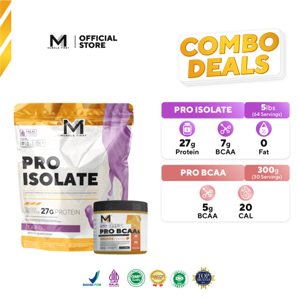 [BUNDLE] MUSCLE FIRST Pro Isolate 5lbs + Pro BCAA 300gr