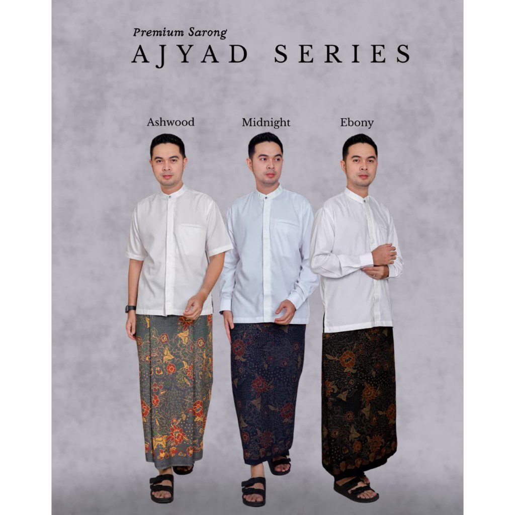 Aiman - Sarung Ajyad - Sarung Motif Batik Klasik Printing Premium - Alat Sholat Pria